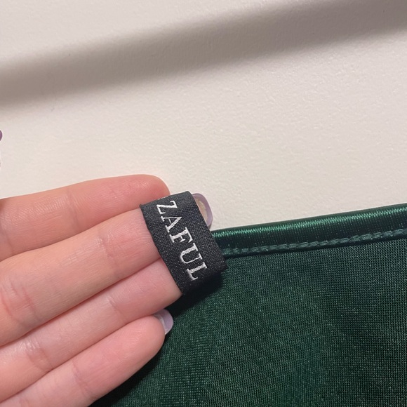 Zaful green wrap dress - Picture 3 of 3